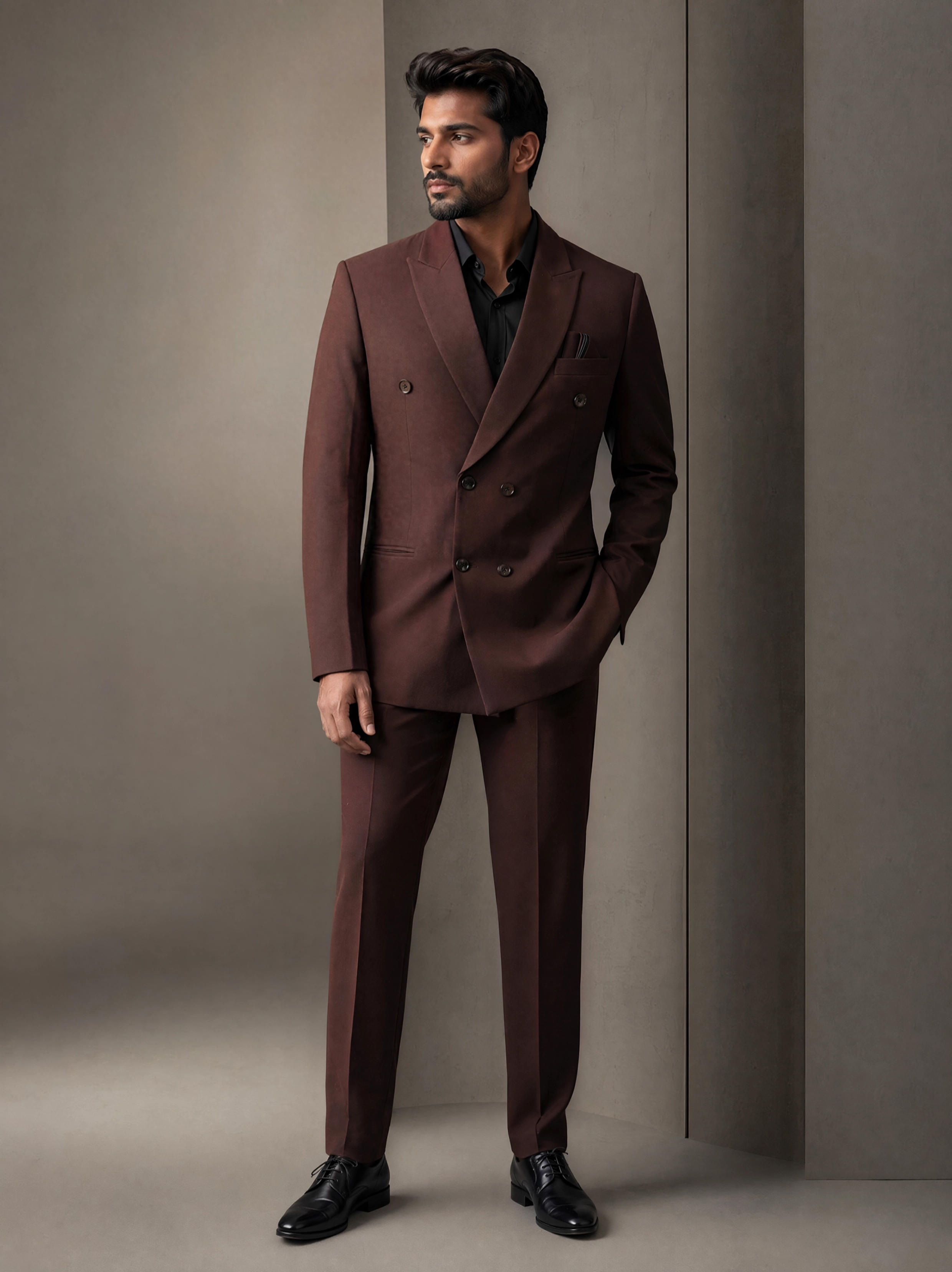 Blaze On Me London Burgundy Premium Tailored Suit