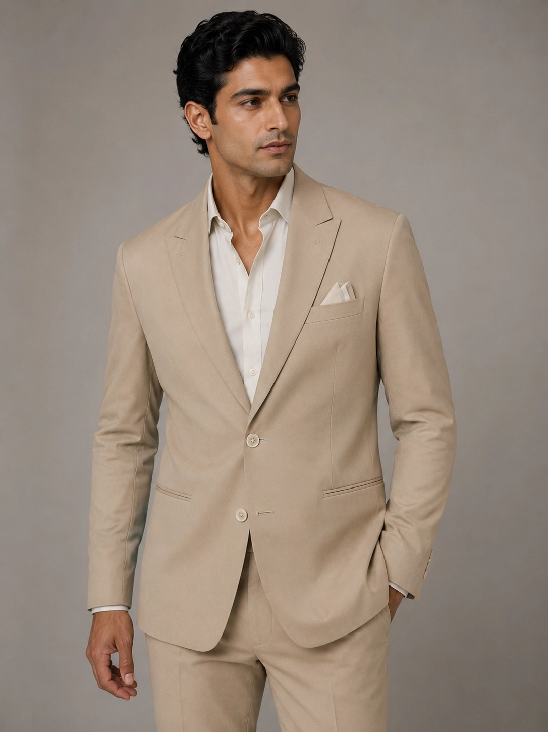 Elegant Two-Piece Tailored For Wedding & Business Attire