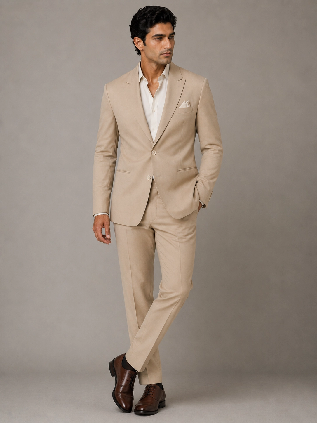 Elegant Two-Piece Tailored For Wedding & Business Attire hover