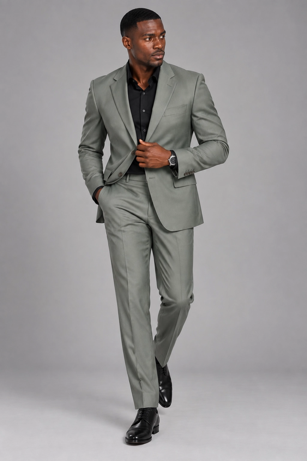 Sage Grey Comfort Suit