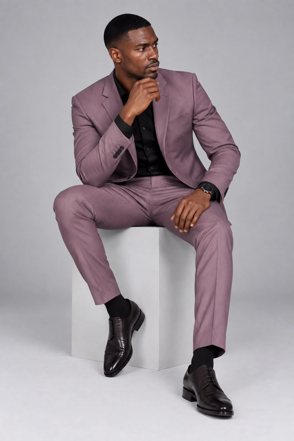 Dusty Mauve Tailored Suit