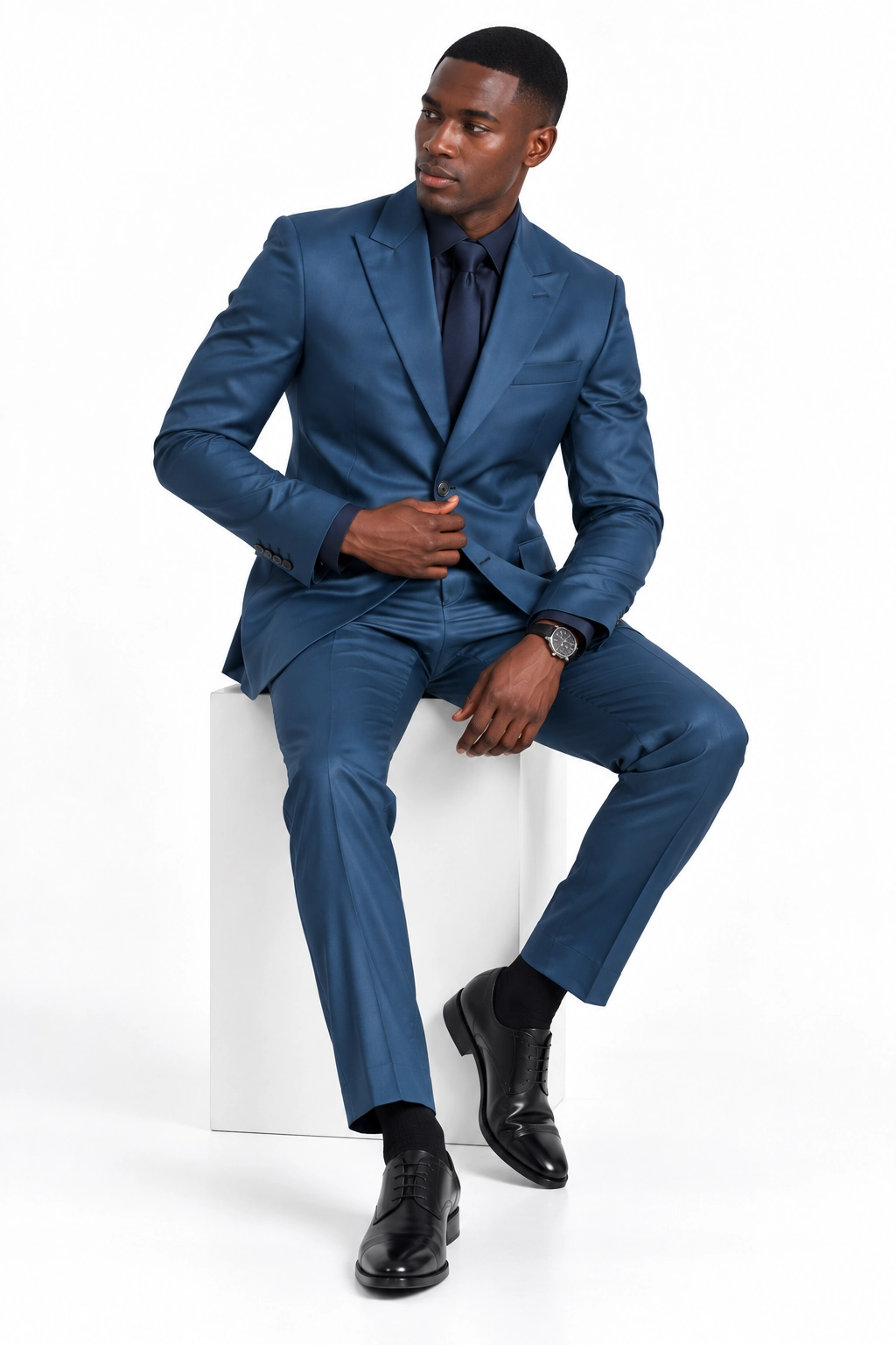 Ocean Blue Japanese Tailored Suit