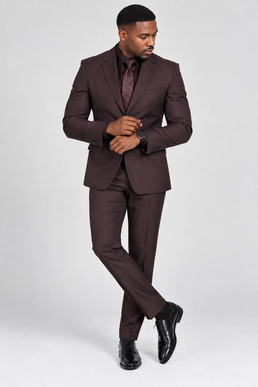 Deep Burgundy Tailored Suit