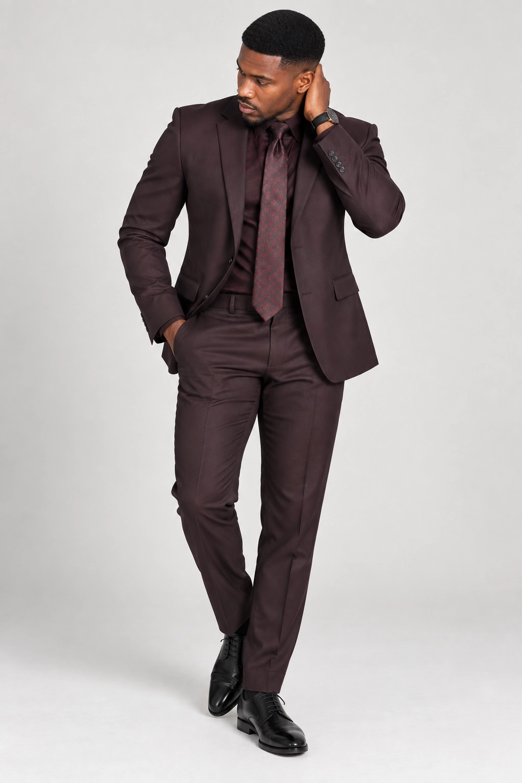 Deep Burgundy Tailored Suit