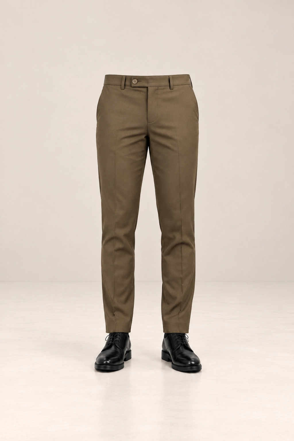 Blaze On Me Executive Tailored Trousers – Taupe Brown